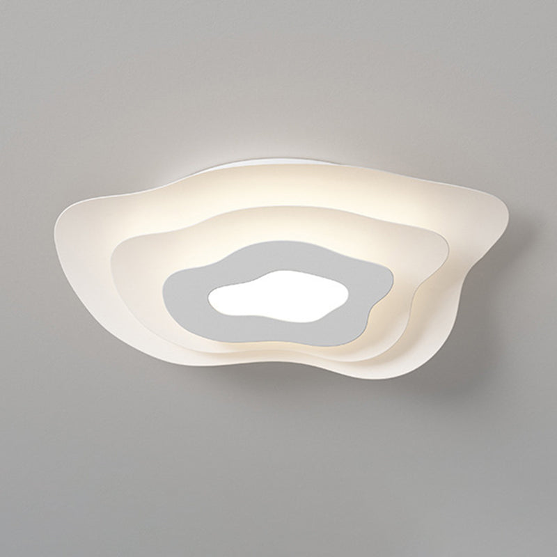 Modern White Ceiling Light LED Flush Mount Lighting for Bathroom