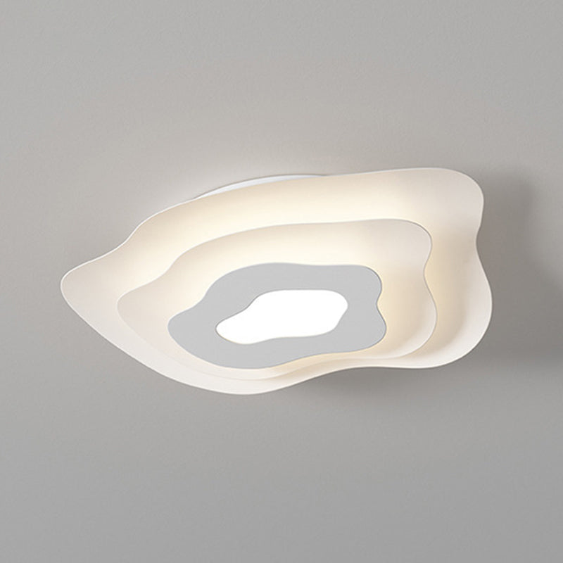 Modern White Ceiling Light LED Flush Mount Lighting for Bathroom