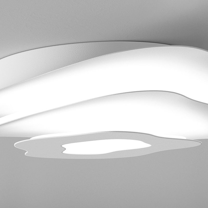 Modern White Ceiling Light LED Flush Mount Lighting for Bathroom