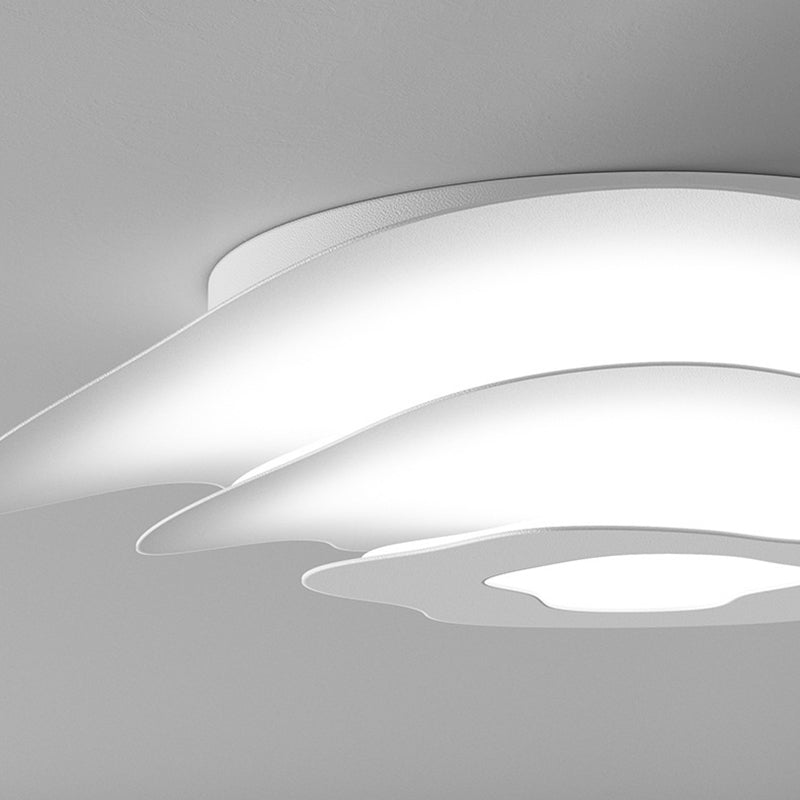 Modern White Ceiling Light LED Flush Mount Lighting for Bathroom