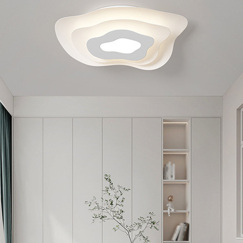 Modern White Ceiling Light LED Flush Mount Lighting for Bathroom