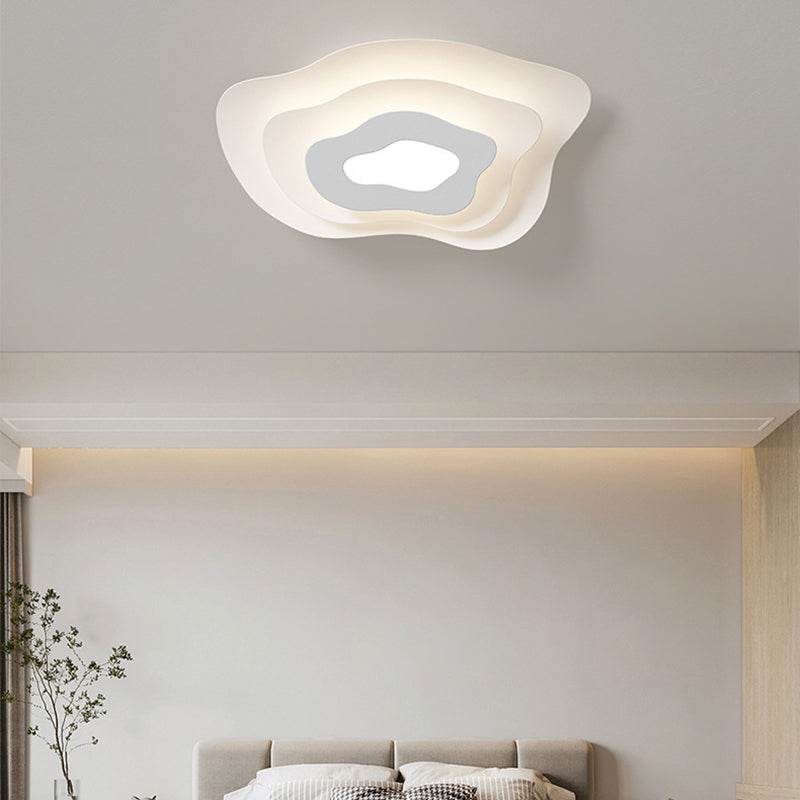 Modern White Ceiling Light LED Flush Mount Lighting for Bathroom