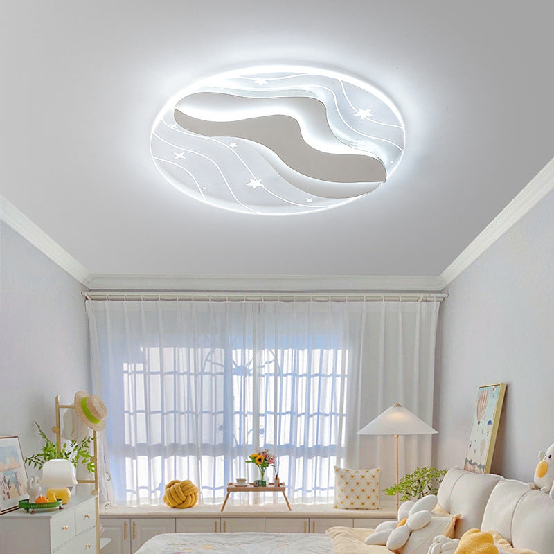 White LED Ceiling Light Contemporary Flush Mount Lighting for  Room