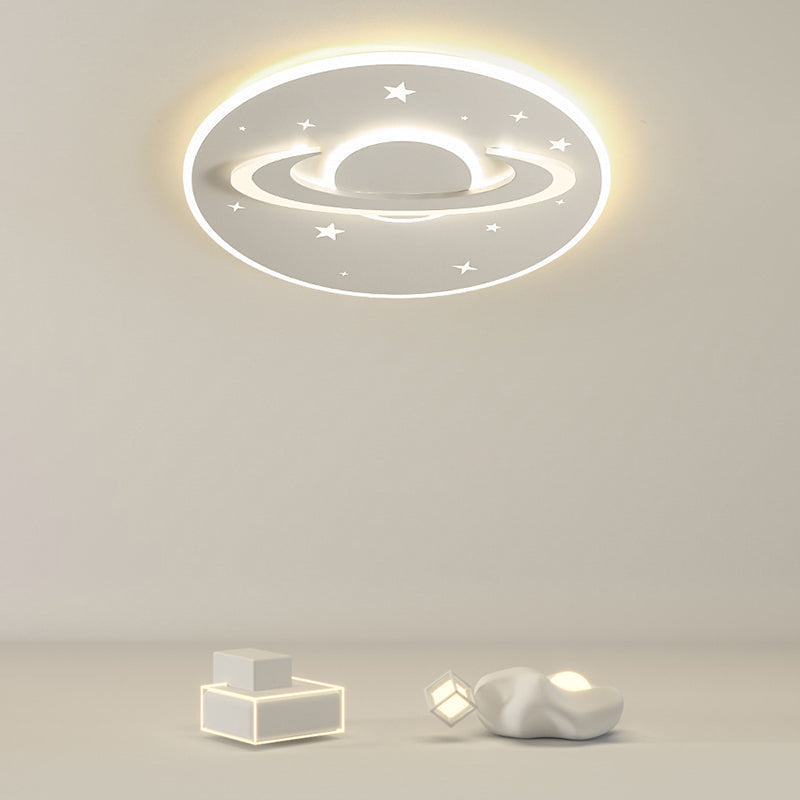 LED Flush Mount Lighting Contemporary White Ceiling Light for Home