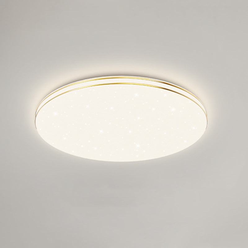 Single Golden Flush Mount Lighting LED Ceiling Light for Living Room