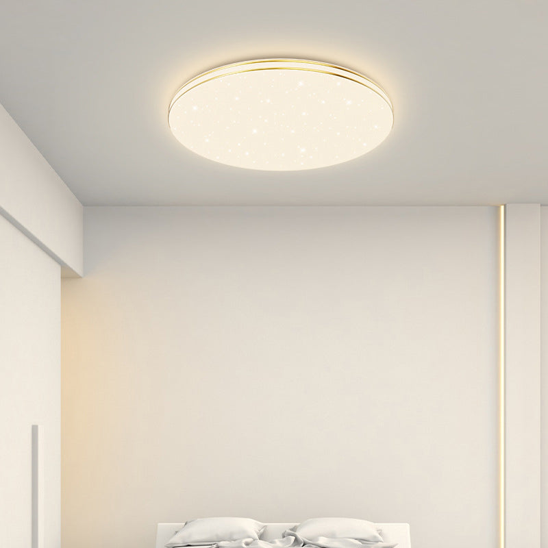 Single Golden Flush Mount Lighting LED Ceiling Light for Living Room