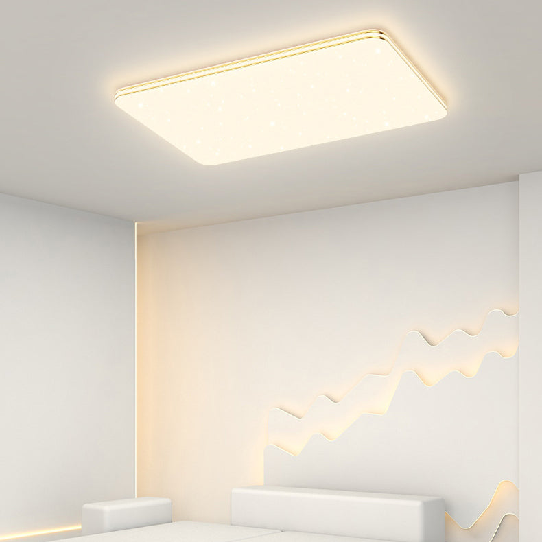 Single Golden Flush Mount Lighting LED Ceiling Light for Living Room