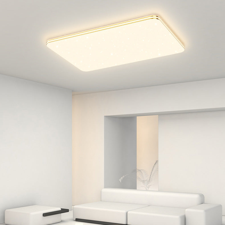 Single Golden Flush Mount Lighting LED Ceiling Light for Living Room