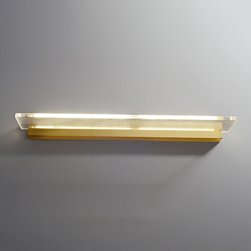 Contemporary Bath Bar Vanity Lighting Golden LED Light for Bathroom