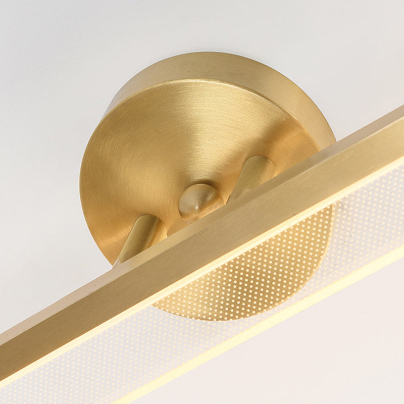 LED Bath Bar Vanity Lighting Contemporary Golden Light for Bathroom