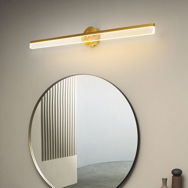 LED Bath Bar Vanity Lighting Contemporary Golden Light for Bathroom