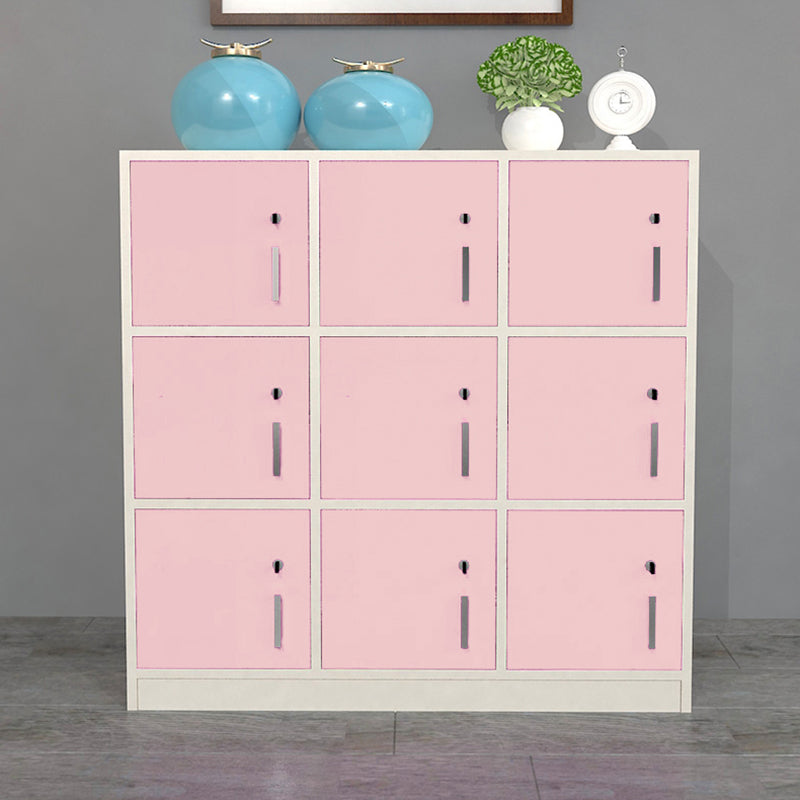 Manufactured Wood Matte Finish Cabinet Modern Storage Cabinet with Hinged Doors