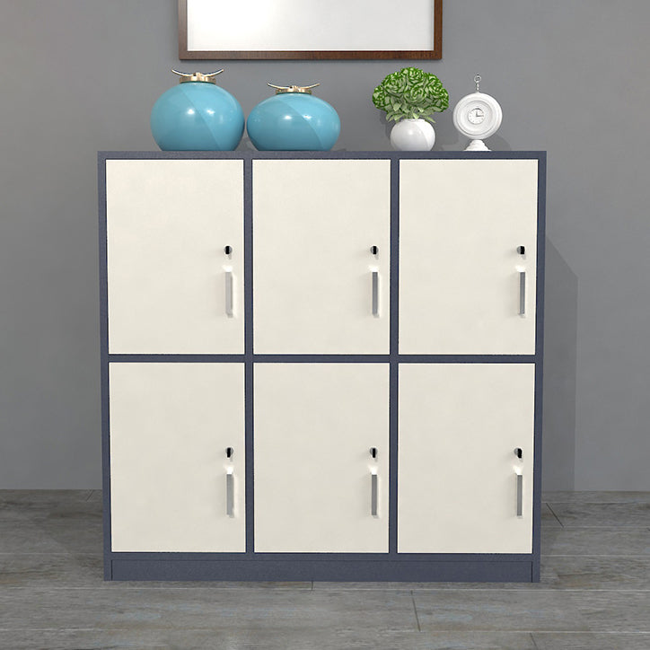 Manufactured Wood Matte Finish Cabinet Modern Storage Cabinet with Hinged Doors