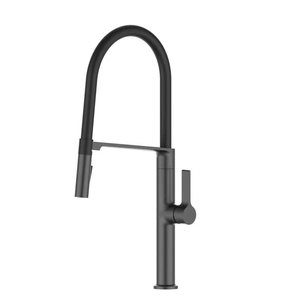 Modern Kitchen Faucet Copper Single Handle High Arc Kitchen Faucet