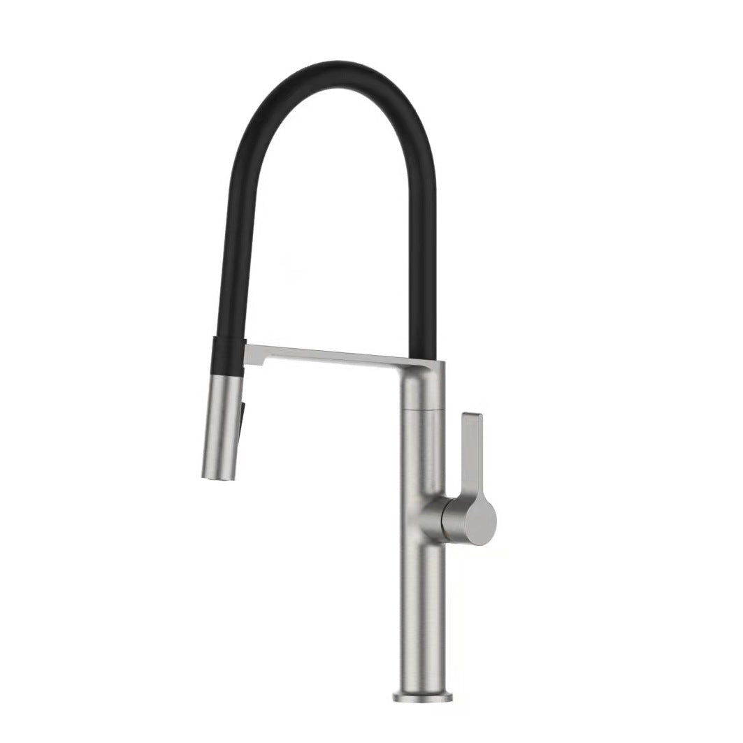 Modern Kitchen Faucet Copper Single Handle High Arc Kitchen Faucet