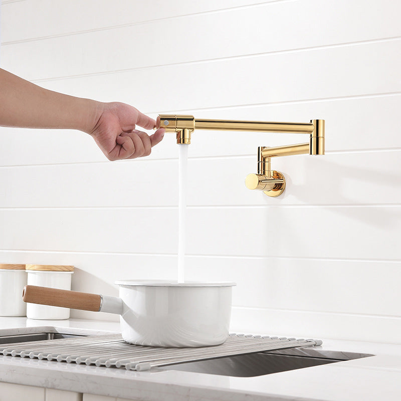 Contemporary Single Handle Bar Faucet Wall-mounted Pot Filler