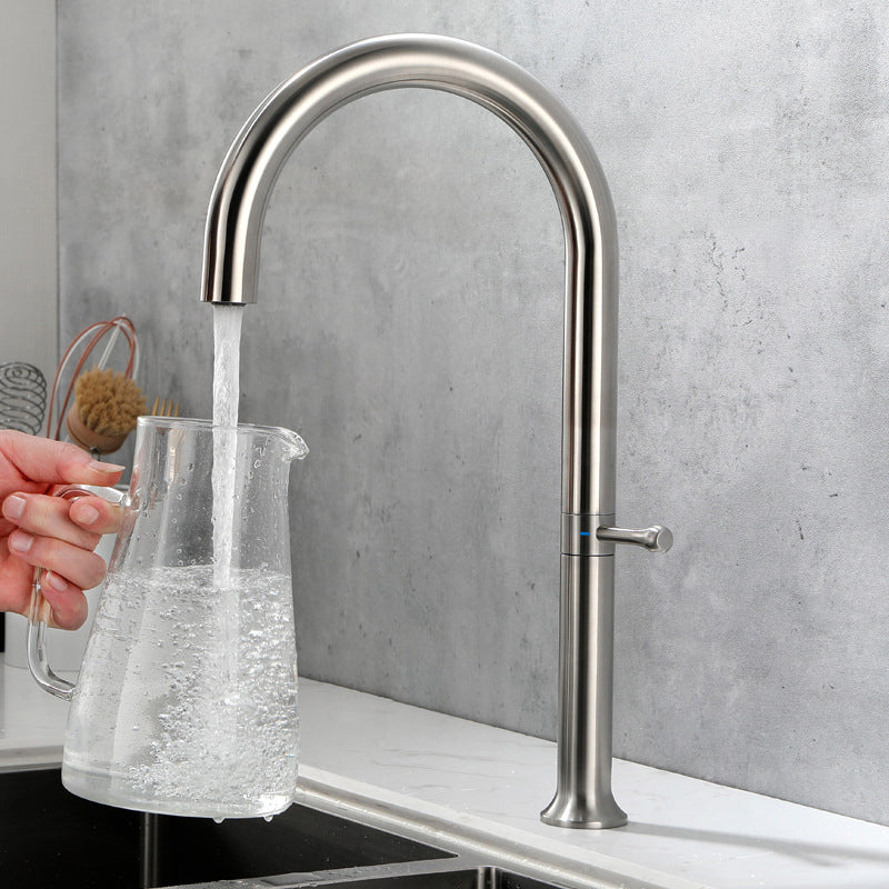 Modern Kitchen Faucet Stainless Steel Single Handle High Arc Kitchen Faucet