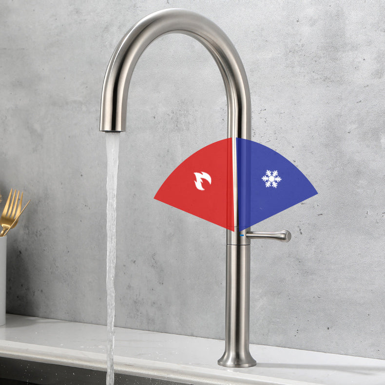 Modern Kitchen Faucet Stainless Steel Single Handle High Arc Kitchen Faucet