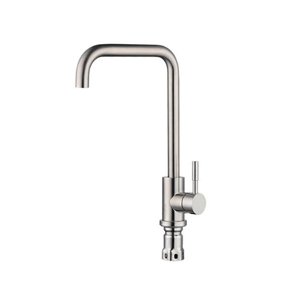 Modern Bar Faucet Stainless Steel with Handles and Supply Lines High Arch Kitchen Faucet