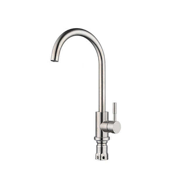 Modern Bar Faucet Stainless Steel with Handles and Supply Lines High Arch Kitchen Faucet