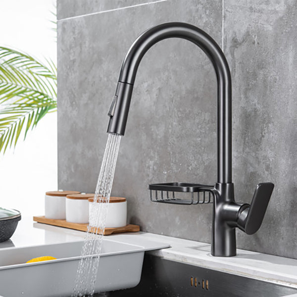 Modern Pull Down Kitchen Faucet Single Handle Faucet with Pull Out Sprayer