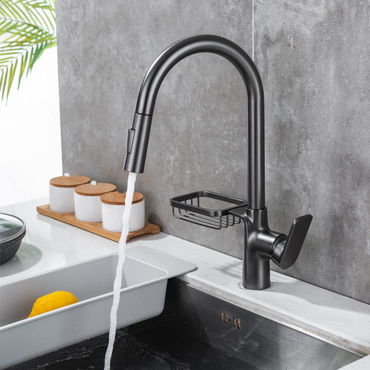 Modern Pull Down Kitchen Faucet Single Handle Faucet with Pull Out Sprayer