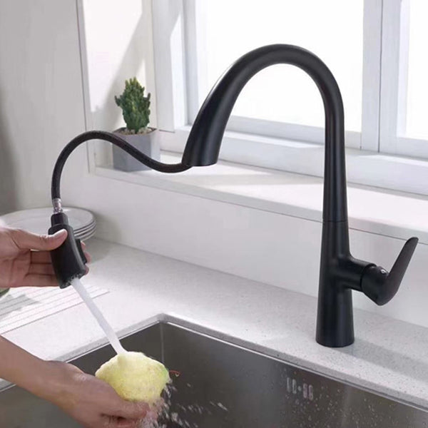 Modern Pull Down Kitchen Faucet Single Handle Faucet with Pull Out Sprayer