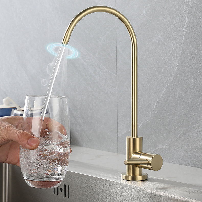 Contemporary Single Handle Kitchen Faucet Pull Down 1-Hold  Bar Faucet with No Sensor