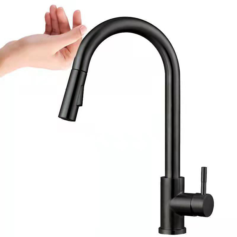 Modern Pull down Sprayer Water Filler One Handle High Arch Kitchen Faucet