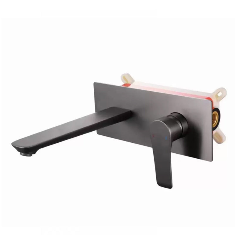 One Hole Faucet One Lever Handle Wall Mounted Bathroom Faucet