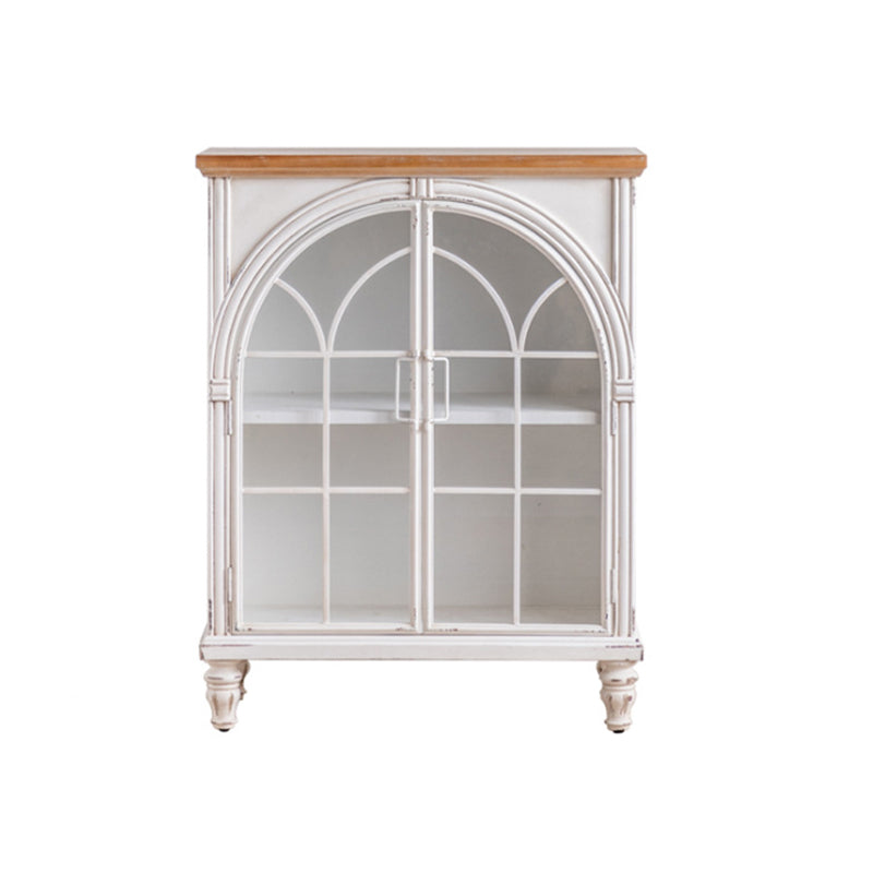 Modern Pine Display Stand Standard White Display Cabinet for Dining Room