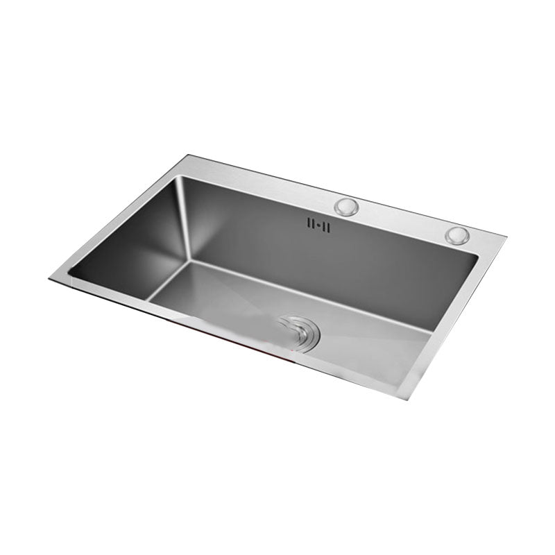 Contemporary Style Kitchen Sink Stainless Steel Kitchen Sink with Drain Strainer Kit