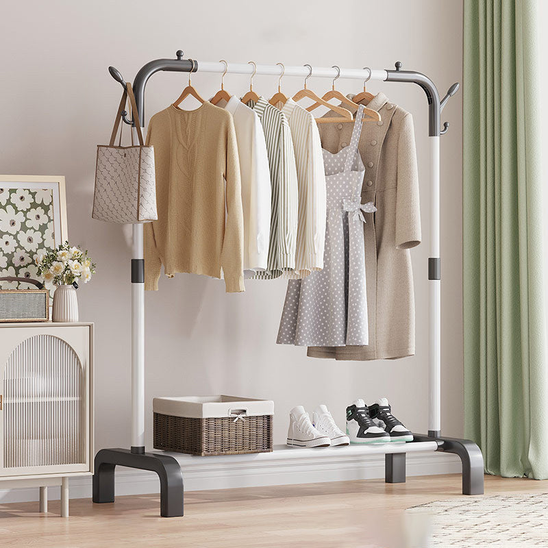 Contemporary Metal Coat Rack Storage Shelving Coat Rack with Coat Hooks