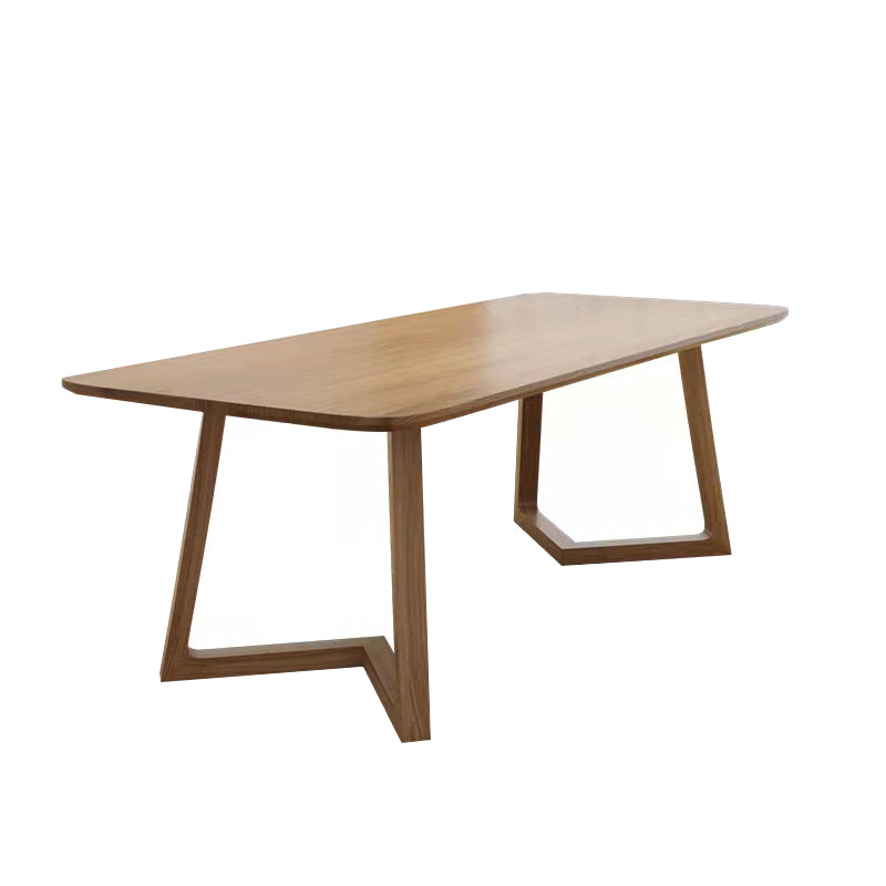 Modern Office Writing Table Solid Wood Rectangular Office Desk