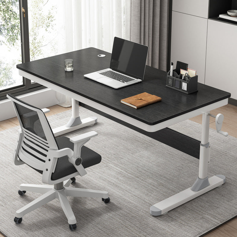 Modern Rectangle Writing Table Wooden Adjustable Working Desk