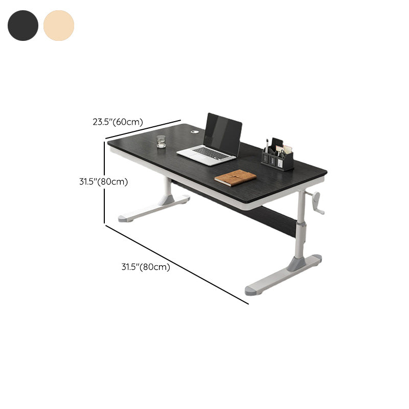 Modern Rectangle Writing Table Wooden Adjustable Working Desk