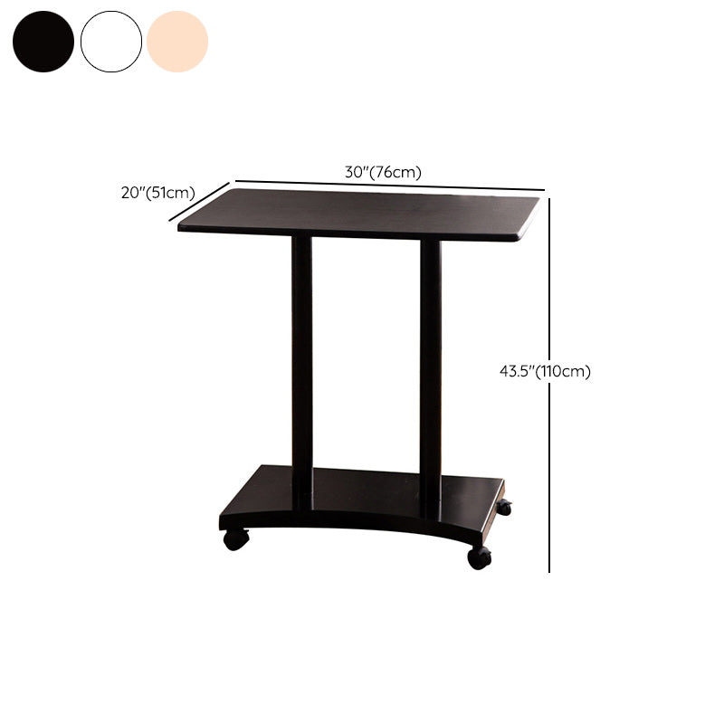 Modern Writing Desk Adjustable Standing Desk with Caster Wheels