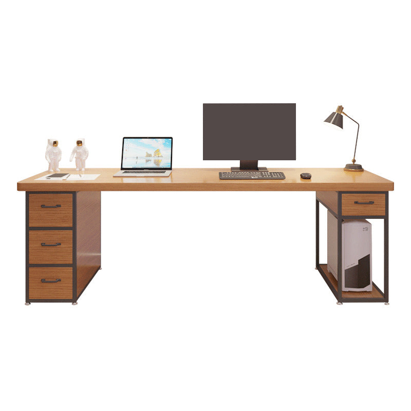 Rectangular Solid Wood Computer Desk Modern Home Meeting Desk with Drawers