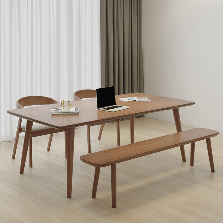 Modern Style Rectangle Writing Desk Solid Wood Office Meeting Table