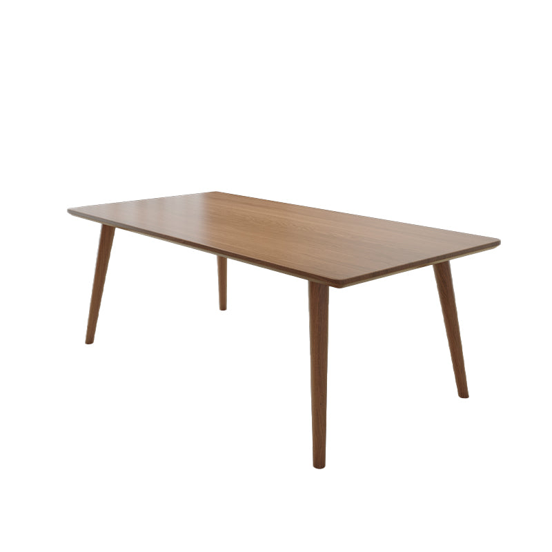 Modern Style Rectangle Writing Desk Solid Wood Office Meeting Table