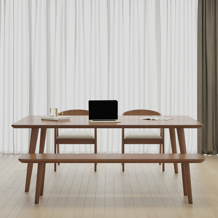 Modern Style Rectangle Writing Desk Solid Wood Office Meeting Table