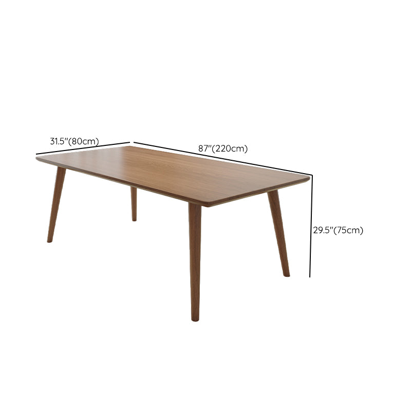 Modern Style Rectangle Writing Desk Solid Wood Office Meeting Table