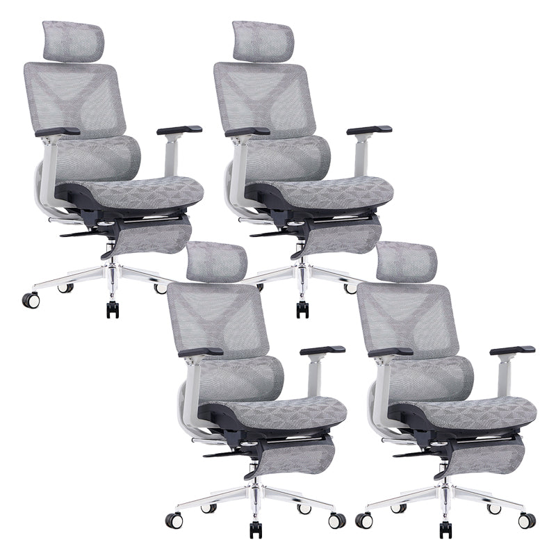 24" Wide Modern Desk Chair Breathable AirGrid Adjustable Arms Office Chair