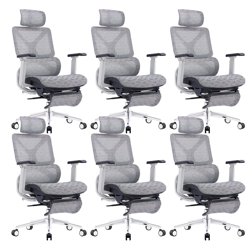 24" Wide Modern Desk Chair Breathable AirGrid Adjustable Arms Office Chair