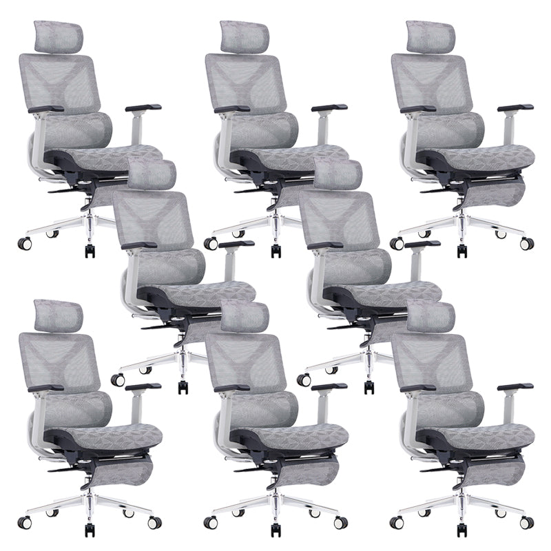 24" Wide Modern Desk Chair Breathable AirGrid Adjustable Arms Office Chair