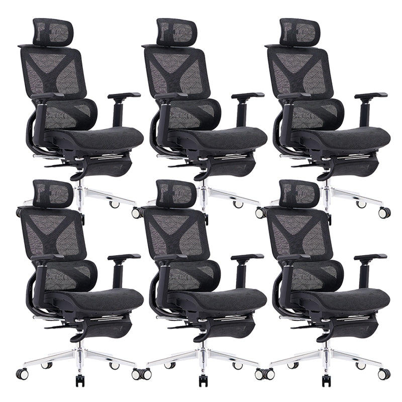 24" Wide Modern Desk Chair Breathable AirGrid Adjustable Arms Office Chair