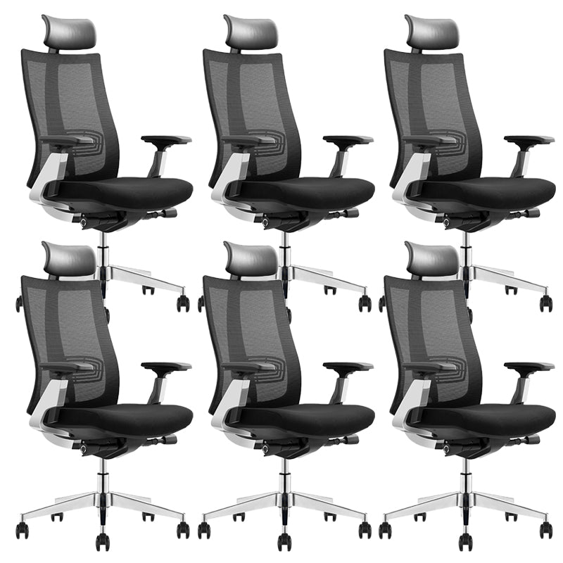 Contemporary Arm Chair Adjustable Arms Height Back Office Chair