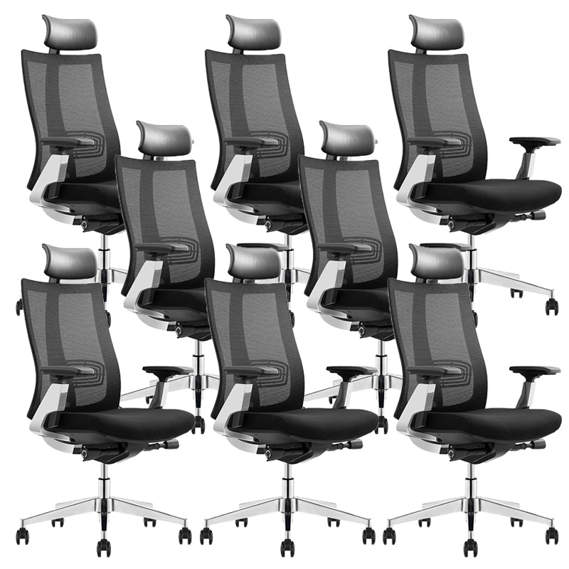 Contemporary Arm Chair Adjustable Arms Height Back Office Chair