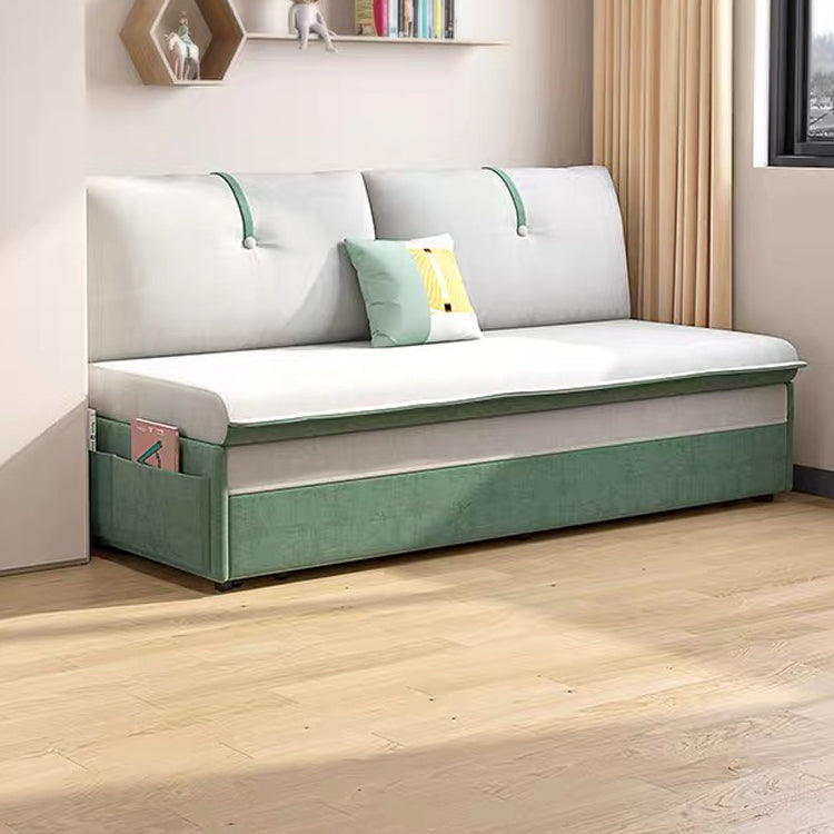 Modern and Contemporary Metal Fabric No Theme Upholstered Storage Bed