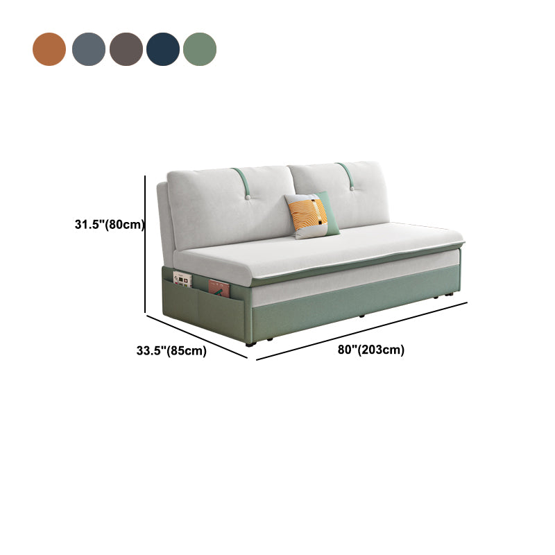 Modern and Contemporary Metal Fabric No Theme Upholstered Storage Bed